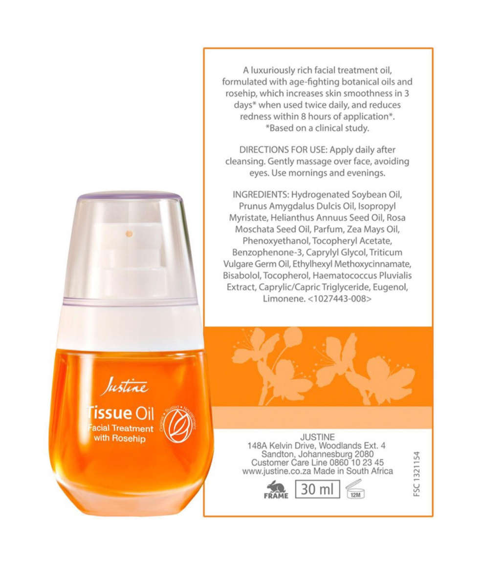 Tissue Oil Facial Treatment with Rosehip - 30ml
