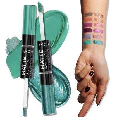 Avon Matte & Metal Liquid Eye Duo - Mint Jewel