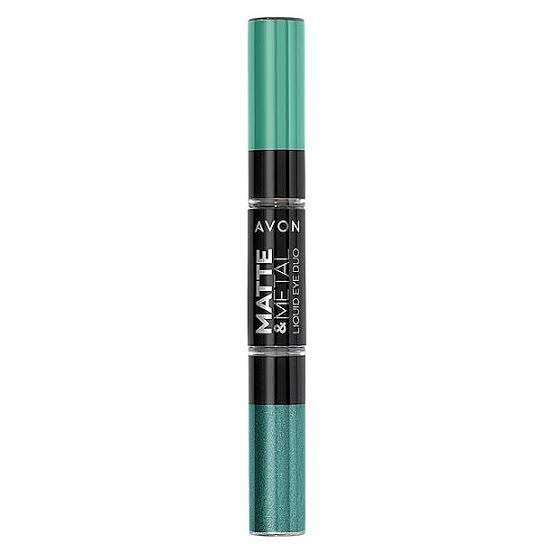 Avon Matte & Metal Liquid Eye Duo - Mint Jewel