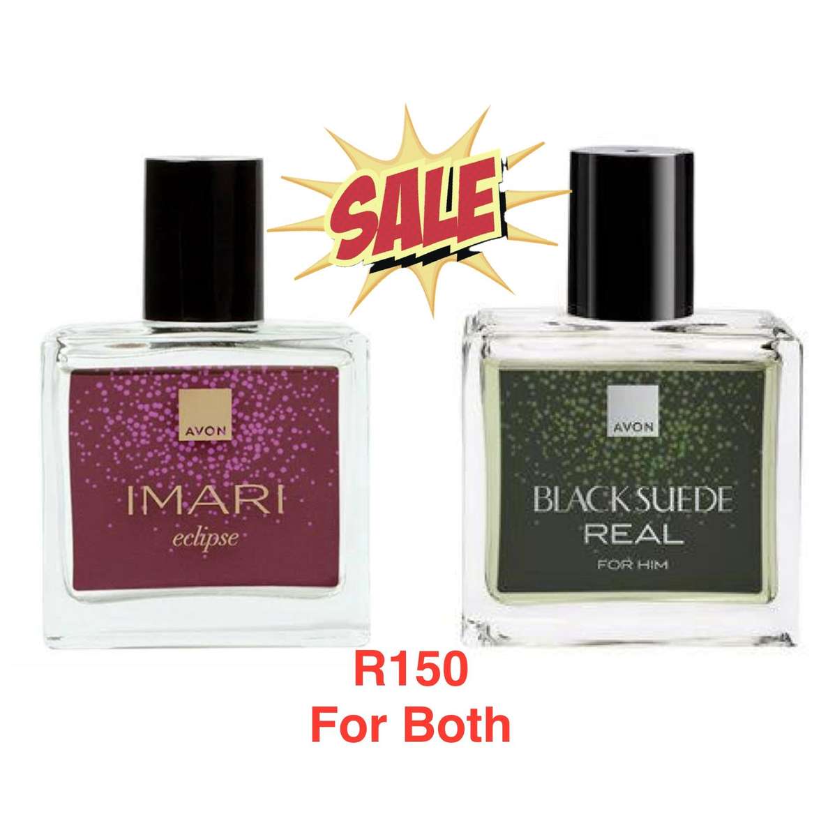Avon Imari Eclipse For Her + Black Suede Real For Him Perfumes