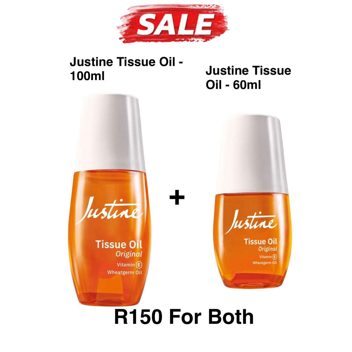 Justine Tissue Oil Original 100ml & 60ml