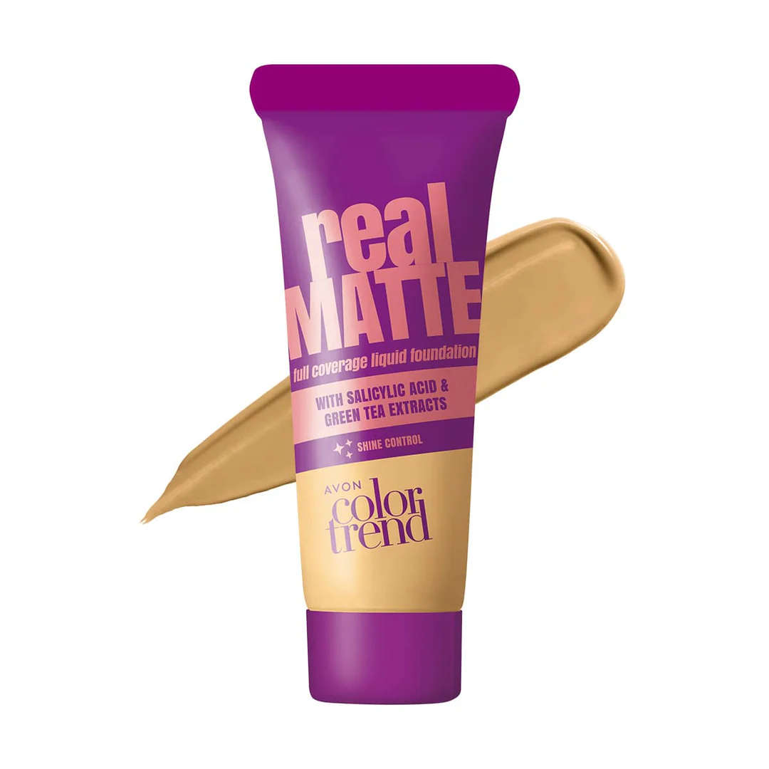 Color Trend Real Matte Liquid Foundation 30ml Shade 345N