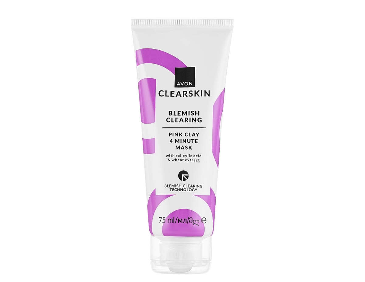 Avon Clearskin Blemish Clearing Pink Clay Triple Exfoliator 75ml