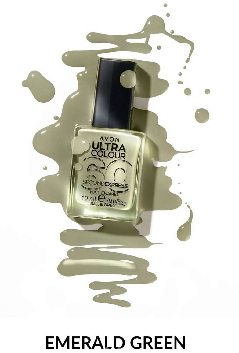 Avon Ultra Colour 60 Second Express Nail Enamel - Emerald Green