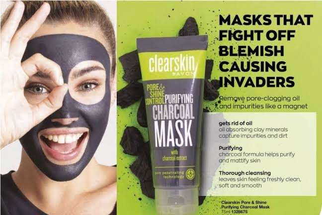 Avon Clearskin Pore & Shine Control Purifying Charcoal Mask 75ml