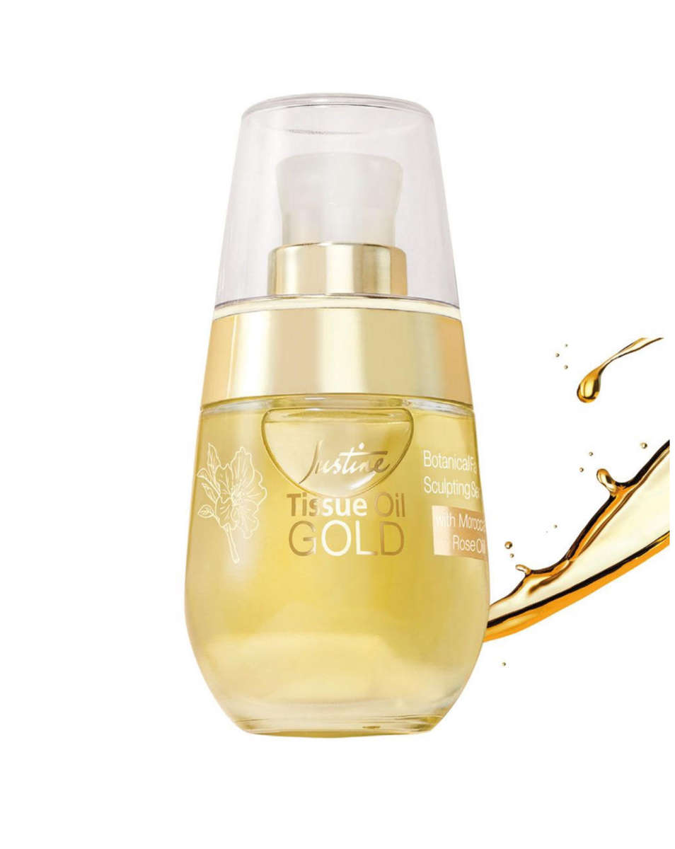 Justine Tissue Oil Gold Botanical Facial Sculpting Serum - 30ml