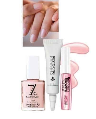 Avon Nail Experts,Restoring Cuticle Cream,Express Growth Serum & 7 In One Nail Treatment