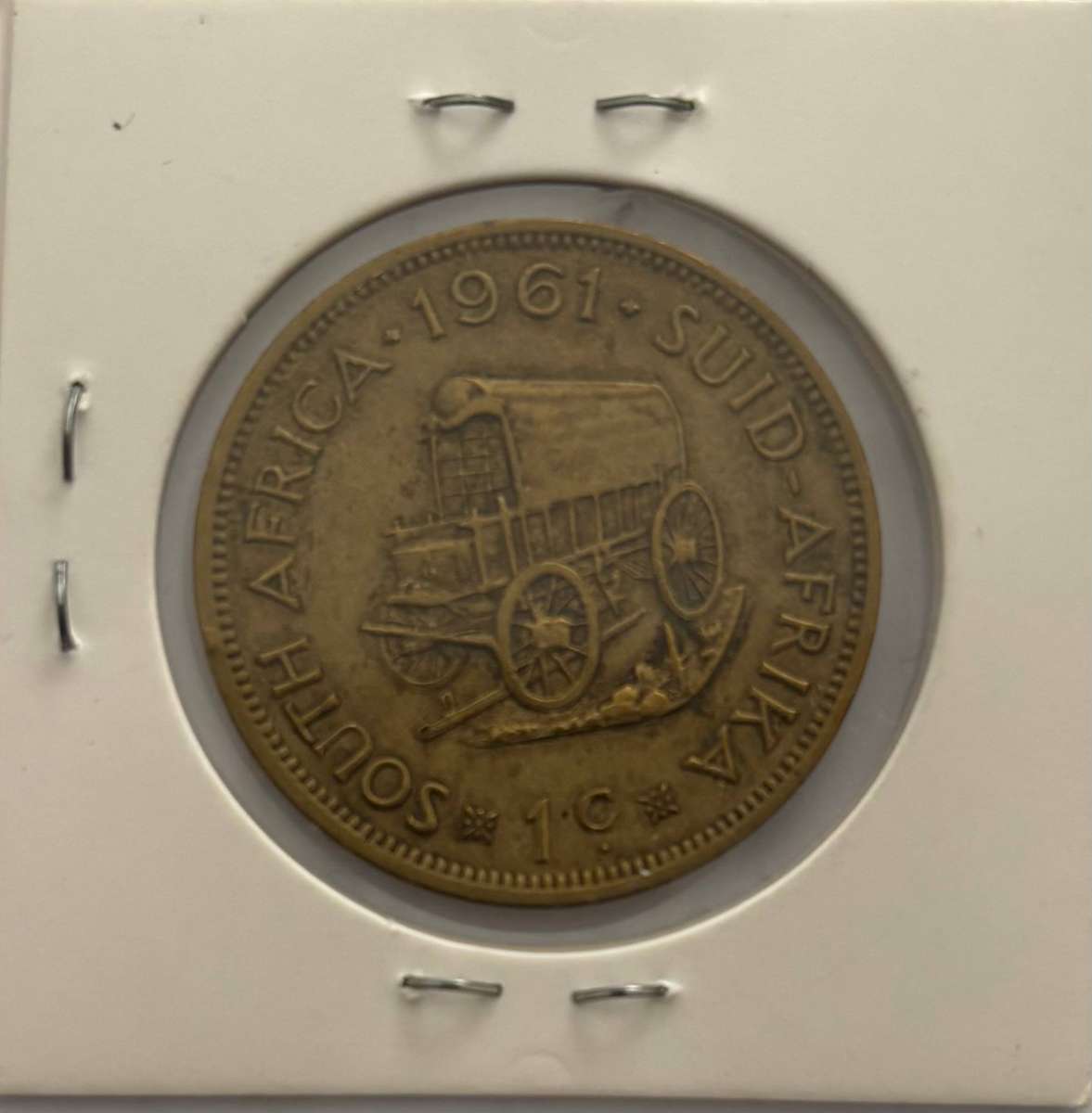 RSA 1 CENT 1961 IN COIN FLIP