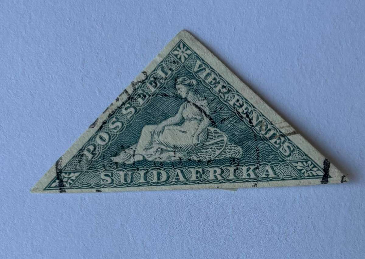 Suid-Afrika Vier Pennies Posseel Stamp