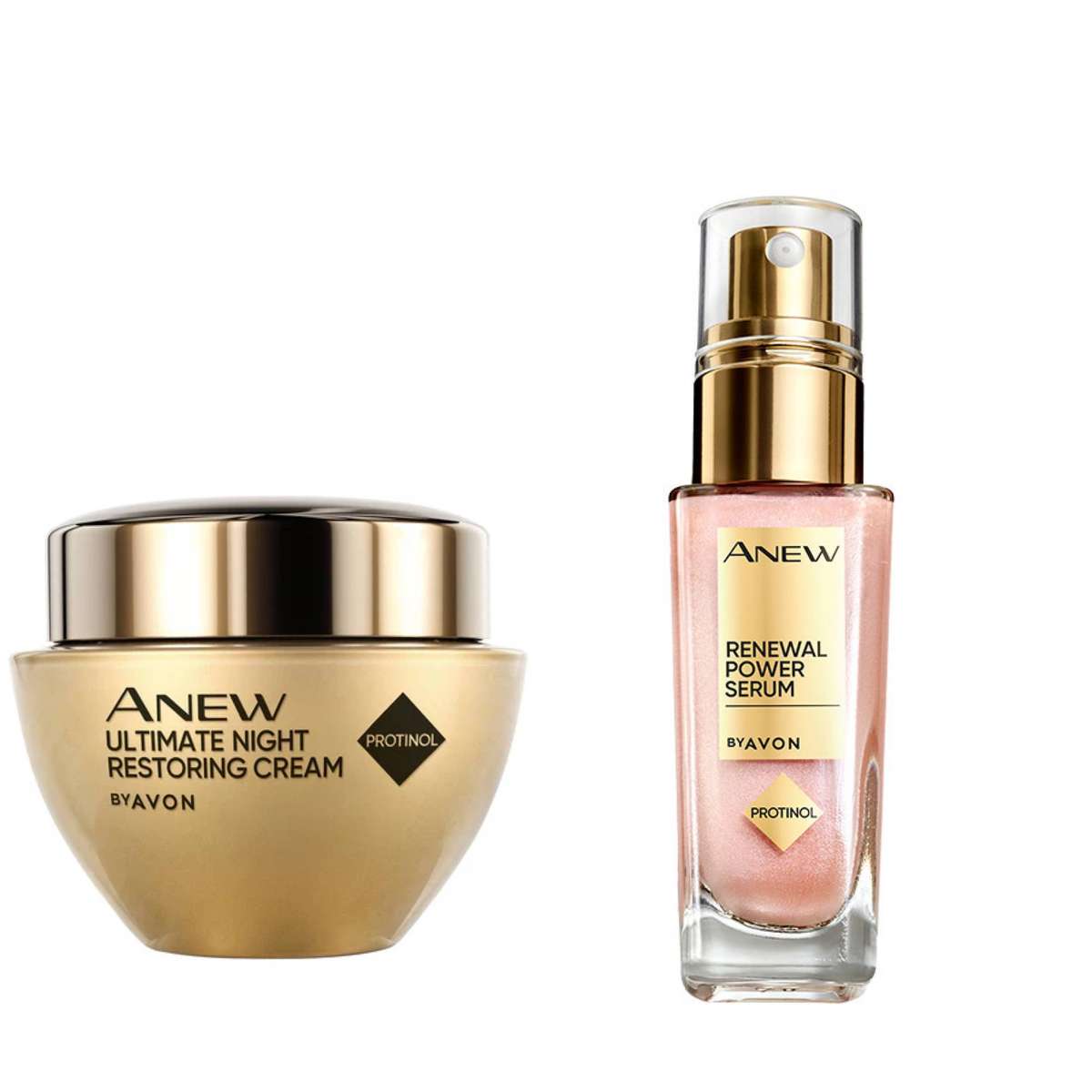 Anew Skin Renewal Power Serum 30ml + Avon Anew Ultimate Night Restoring Cream 50ml