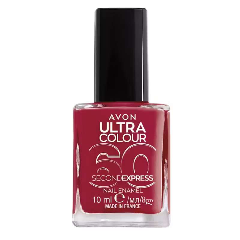 Avon Ultra Colour 60 Second Express Nail Enamel - Iconic Red - NO BOX
