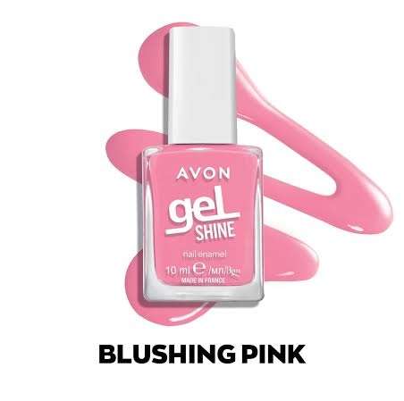 Avon Gel Shine Nail Enamel - 10ml - Blushing Pink NO BOX