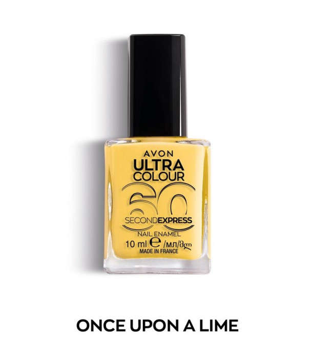 Avon Ultra Colour 60 Second Express Nail Enamel - Once Upon A Lime - NO BOX