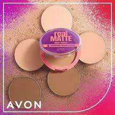 Avon Color Trend Real Matte Waterproof Pressed Powder - Neutral Medium Deep - 10g