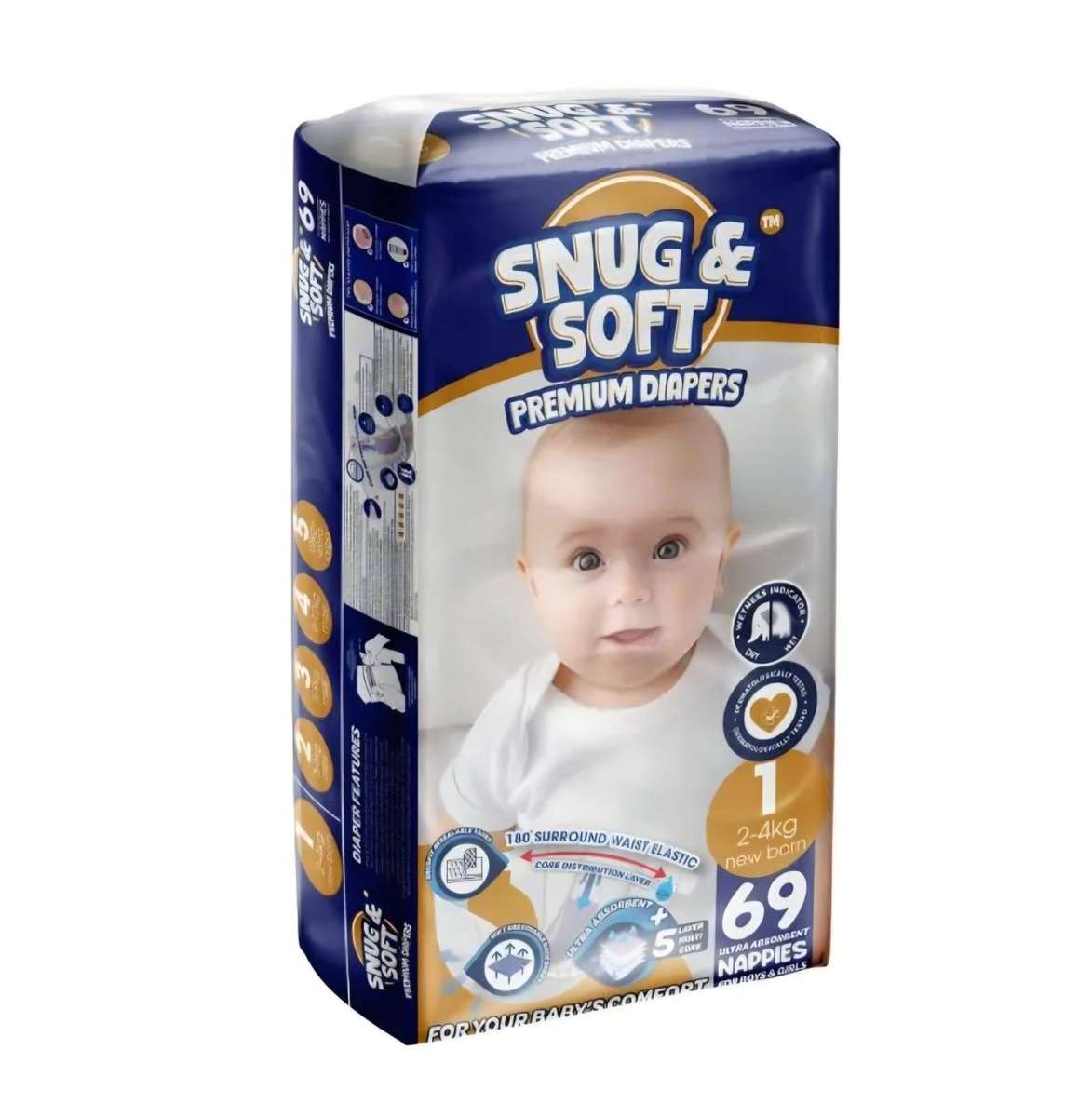 Lil Masters Snug & Soft Premium Diapers, Ultra Soft Comfort