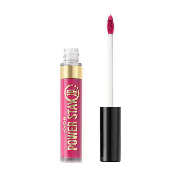Avon Power Stay 16-Hour Liquid Lip Colour Fail Proof Fuchsia 6ml