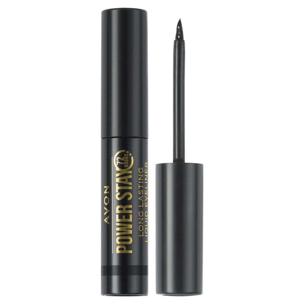 Avon Power Stay 72-Hour Liquid Eyeliner - 3.5ml Blackest Black