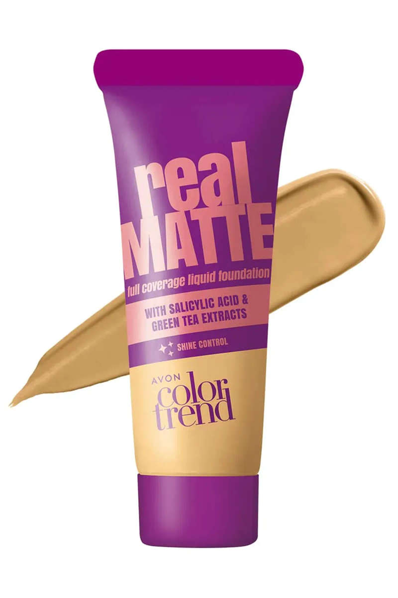 Avon Color Trend Real Matte Liquid Foundation 30ml Shade: Light Nude