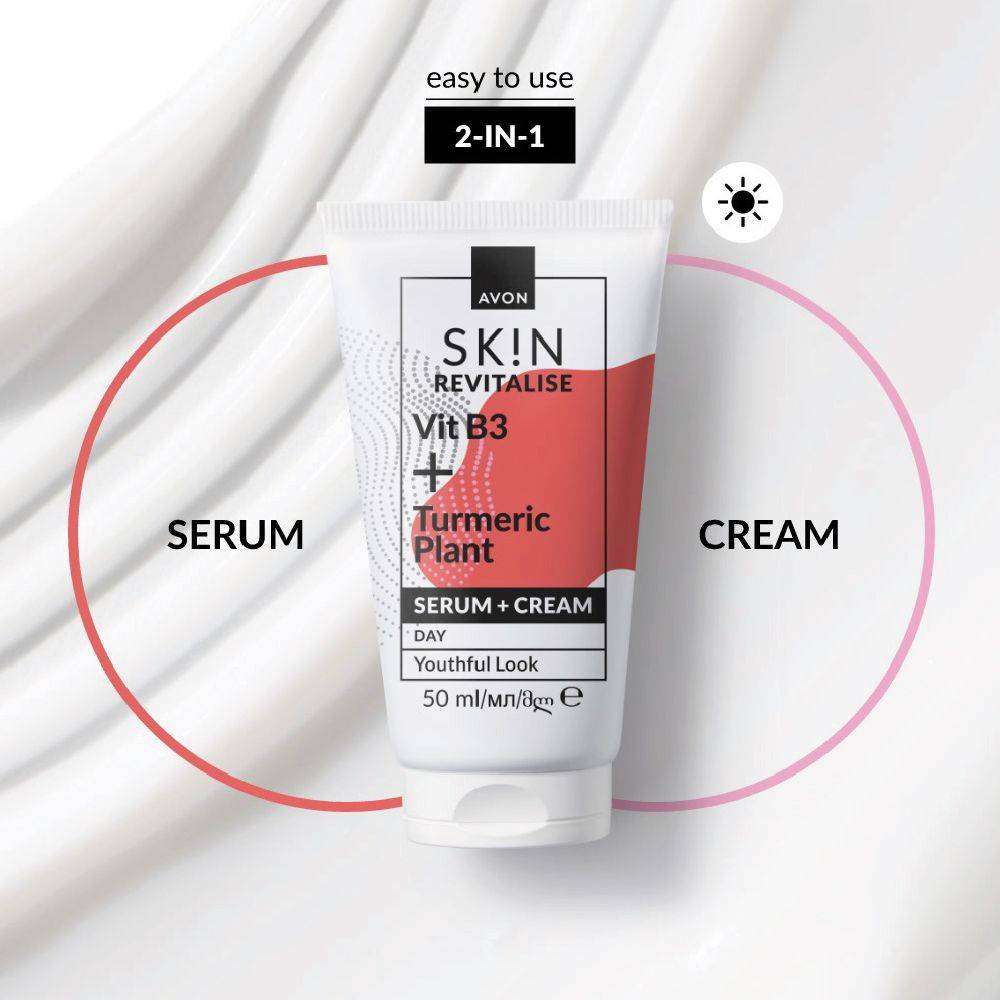 Avon SK!N Revitalise Serum + Cream Day - 50ml