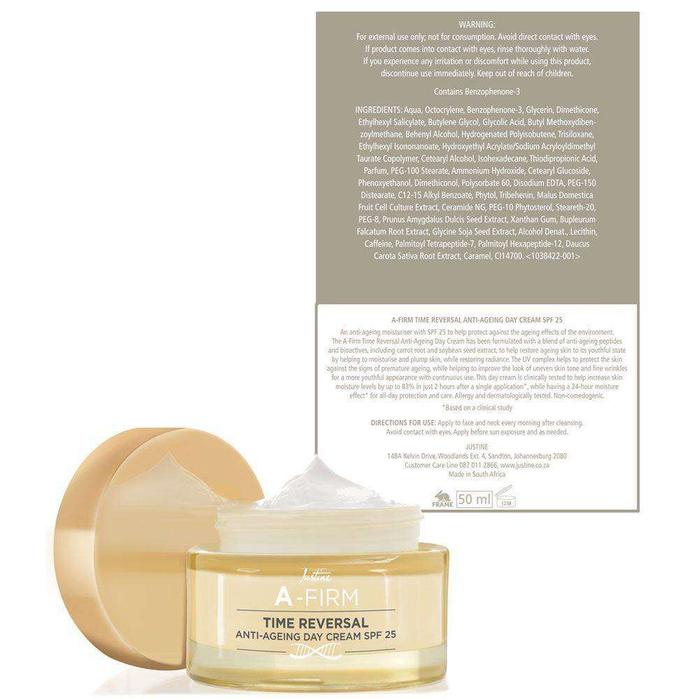 Justine A-Firm Time Reversal Anti-Ageing Day Cream SPF 25 - 50ml