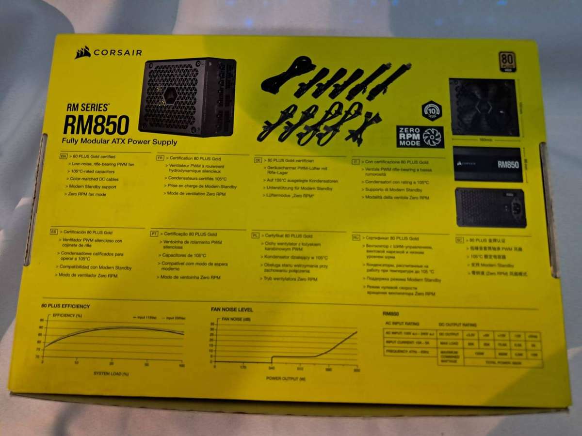 CORSAIR RM850 80 PLUS GOLD - FULLY MODULAR ATX POWER SUPPLY