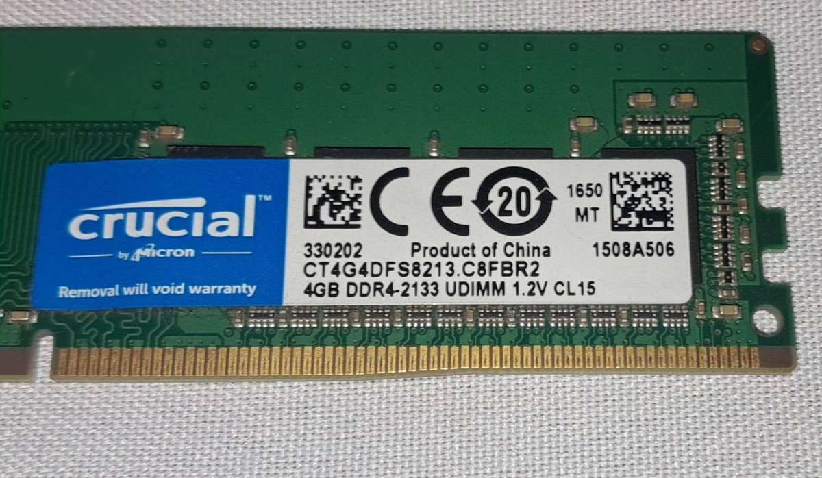 ASUS PRIME A320M-K, AMD Athlon 3000G CPU, CRUCIAL 4GB DDR4-2133