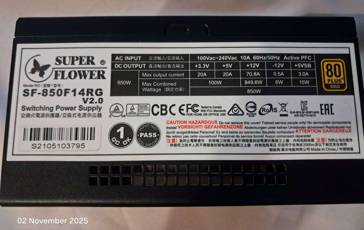 SUPER FLOWER LEADEX III GOLD PRO ARGB 850W