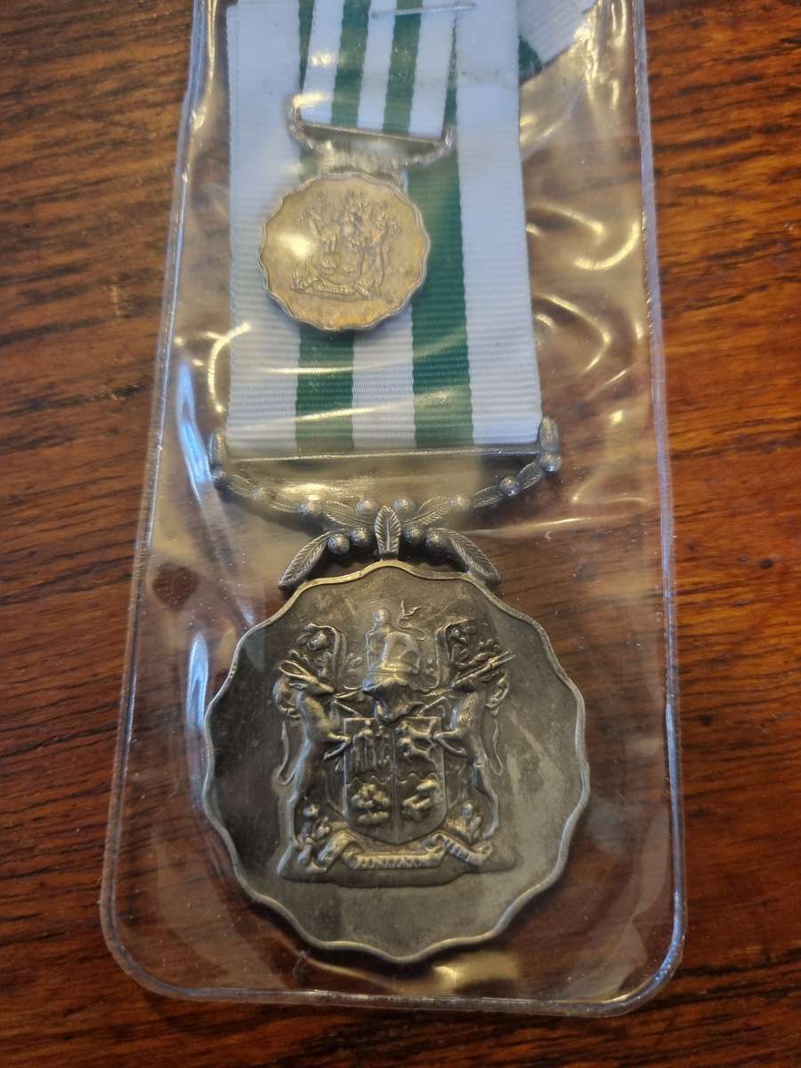 SADF 20 Year service Medal Set - Silver
