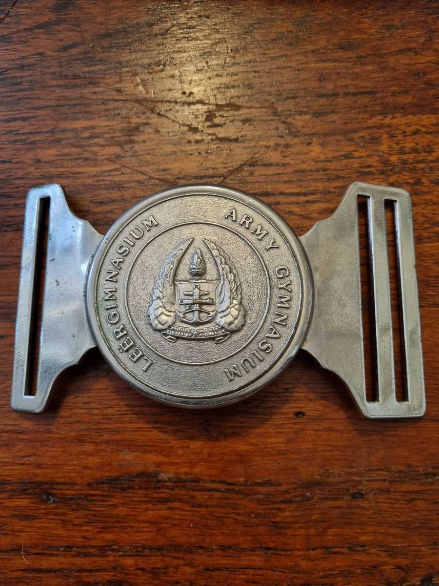 SADF Army Gymnasium Stable Belt Buckle - Very Rare