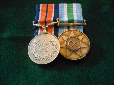 SADF GSM & Unitas Medal Full Size