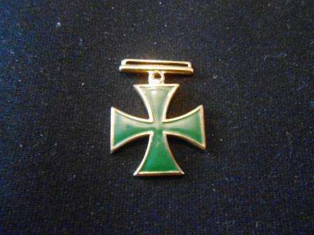 SA Prison Merit Cross (Miniature) Silver that has been Guilded