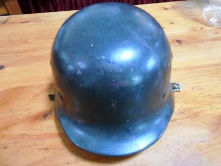 M40 Stahlhelm: German WW2 steel combat helmet  Maker NS 66