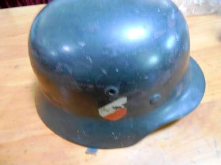 M40 Stahlhelm: German WW2 steel combat helmet  Maker NS 66