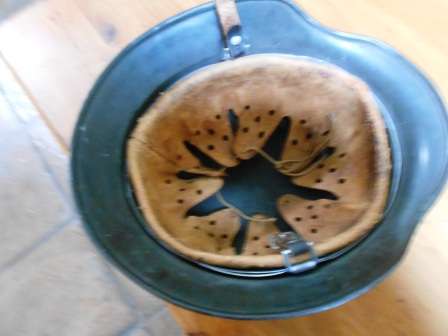 M40 Stahlhelm: German WW2 steel combat helmet  Maker NS 66