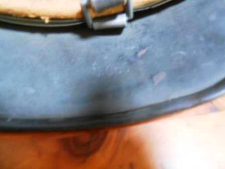 M40 Stahlhelm: German WW2 steel combat helmet  Maker NS 66