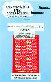 Remove Before Flight Tags 1/72  P.P. Aeroparts RBF001