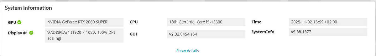 GeForce RTX 2080 SUPER VENTUS XS OC