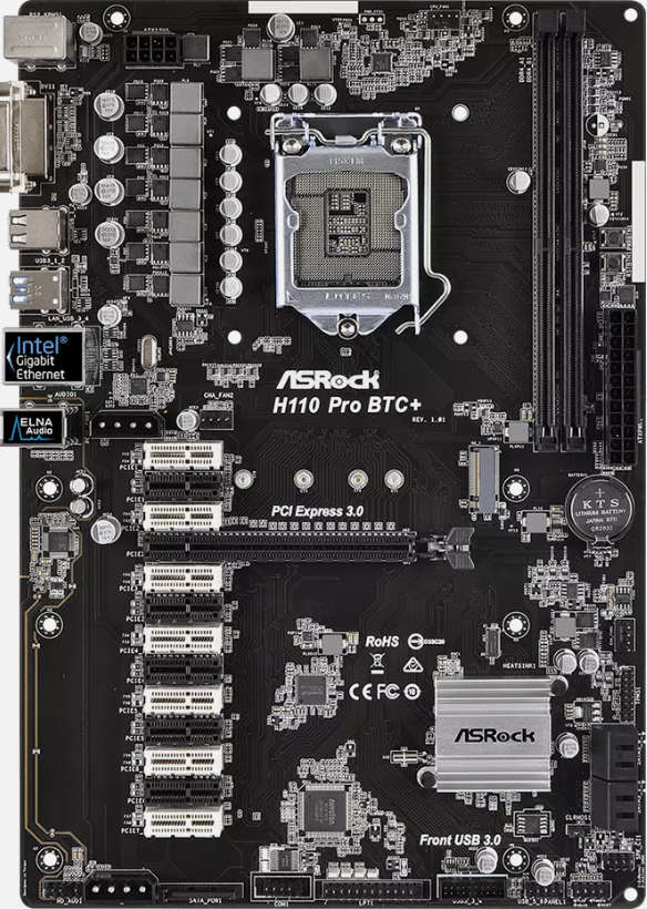 FOR ASROCK H110 Pro BTC+ DDR4 LGA 1151
