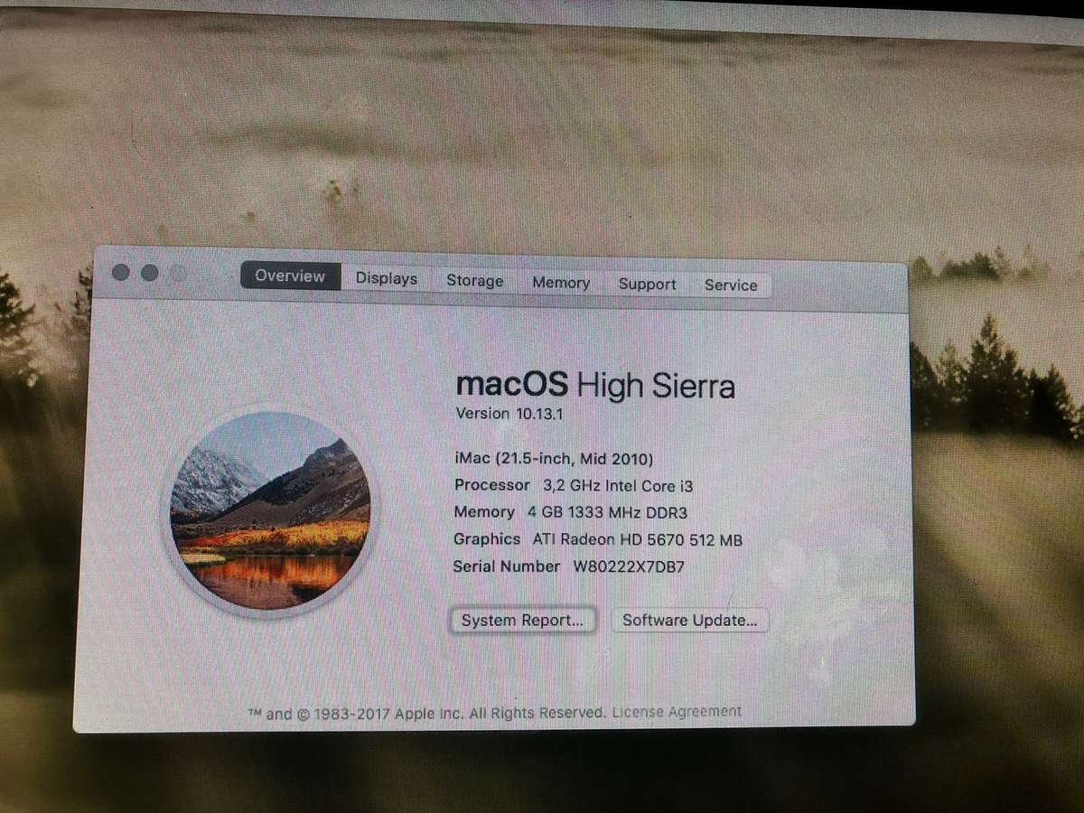 21.5" iMac Core i3 (Mid-2010)