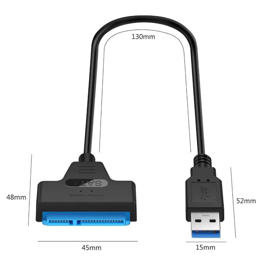 USB 3.0 Adapter Cable for 2.5" SATA SSD/HDD Drives
