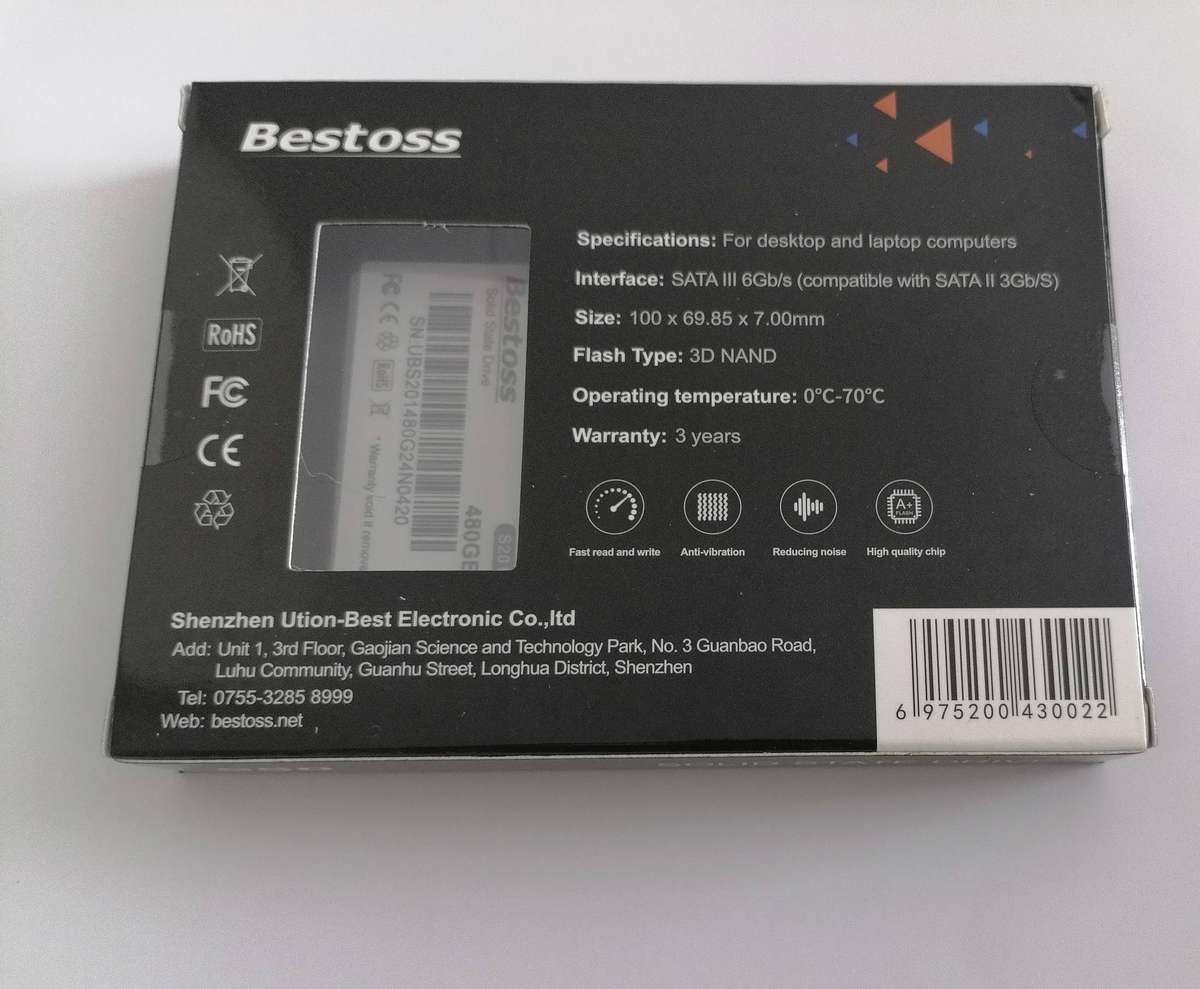 480gb Solid State Drive (SSD)