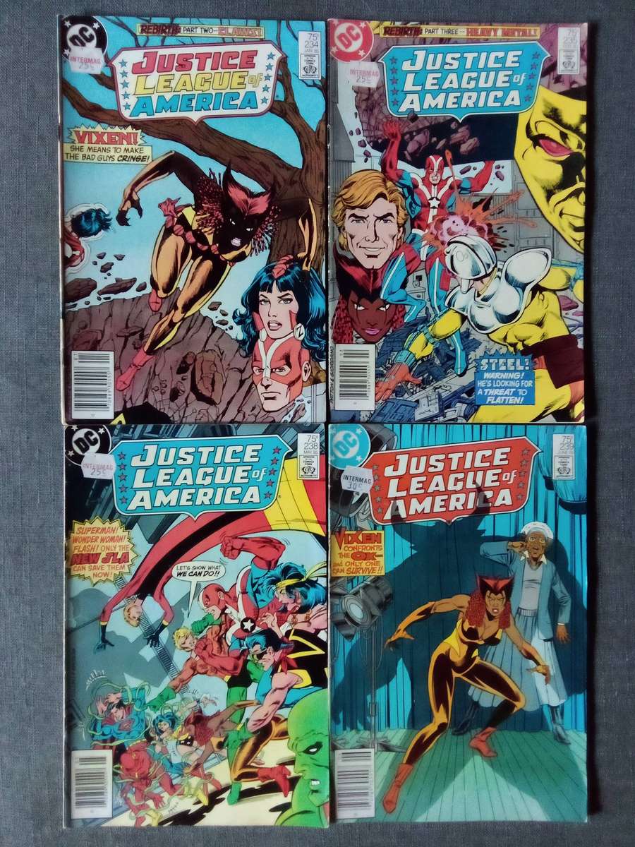 Justice League of America bundle comics #234, 235, 238, 239