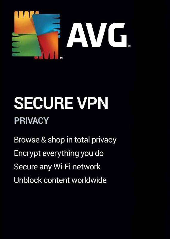 AVG Secure VPN 5 Devices 1 Year