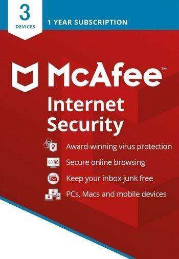Mcafee Internet Security 3PC 1 Year - anti virus
