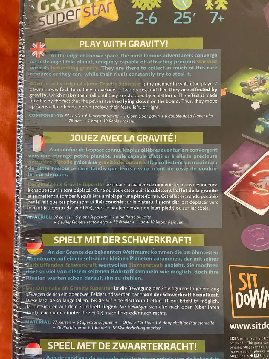 Gravity board games