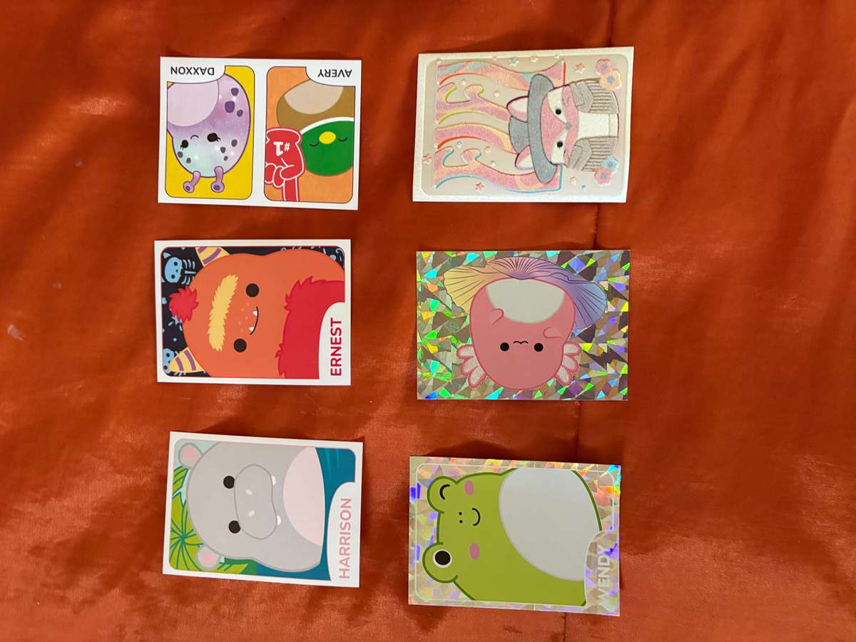 Squishmallow stickers panini album x 6 set 2