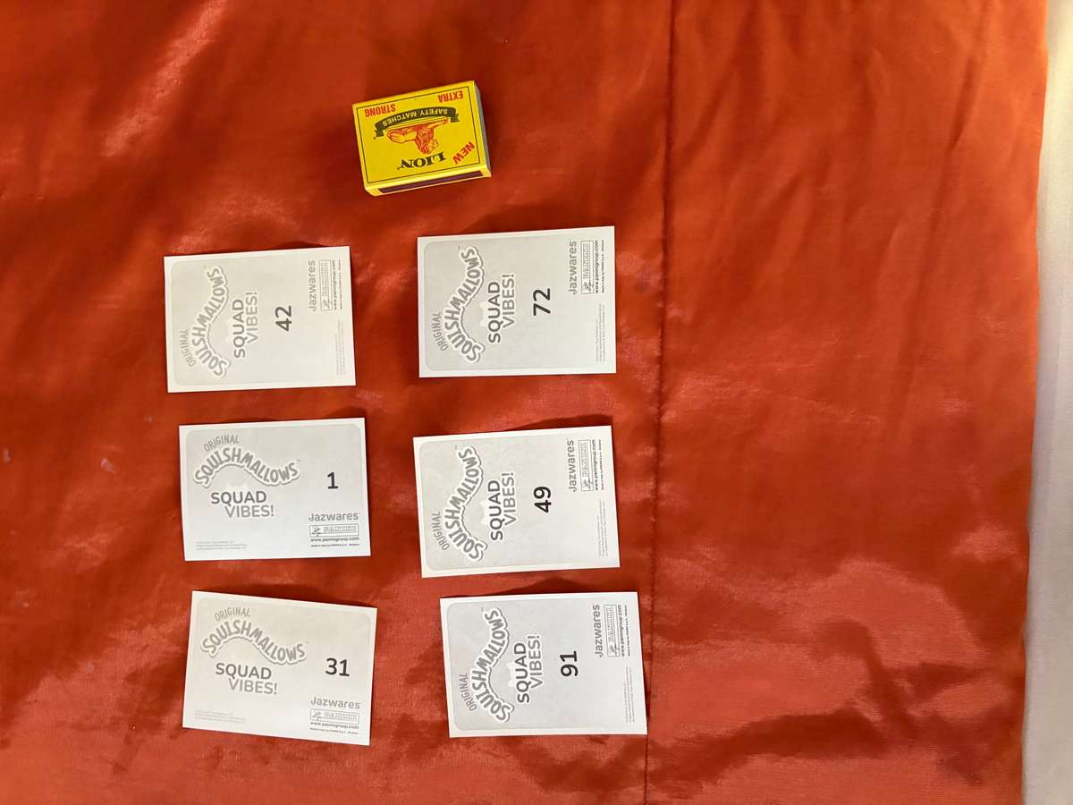 Squishmallow panini sticker album stickers x 6 set 3