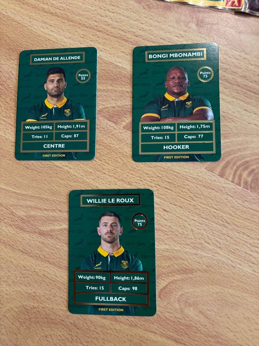 Pick n Pay Springboks 3 Pack Trading Cards - Rugby Supporters Collectibles