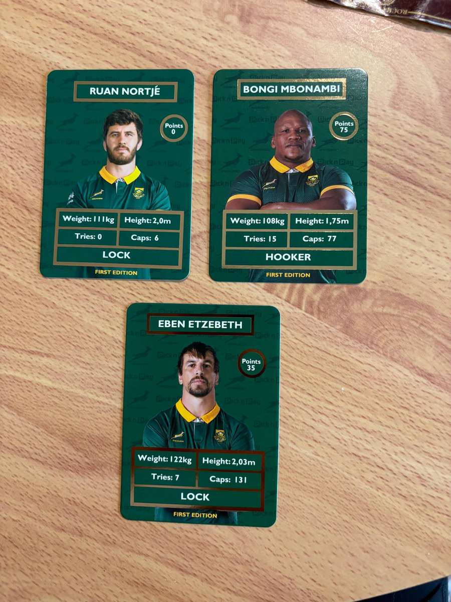 Pick n Pay Springboks 3 Pack Trading Cards - Rugby Supporters Collectibles
