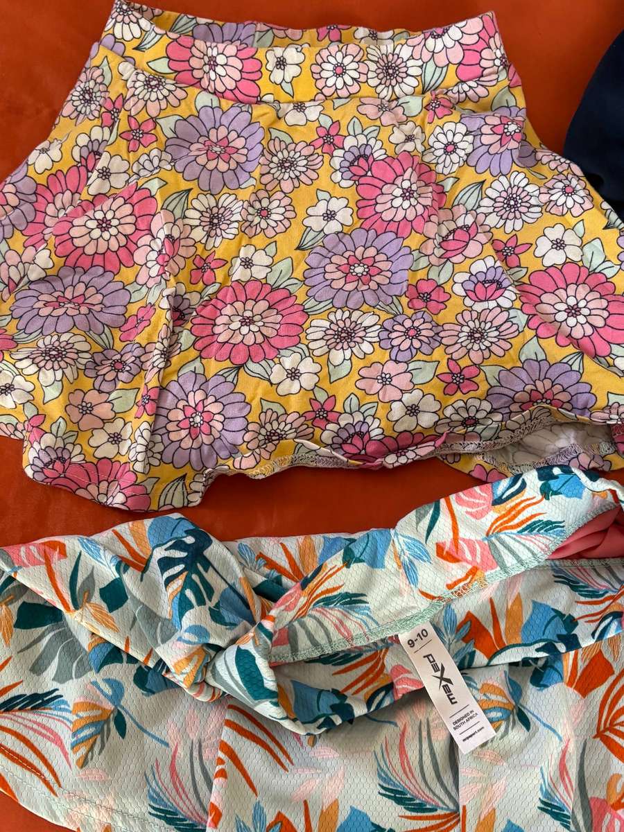 4 x girls skirts/skorts for age 9
